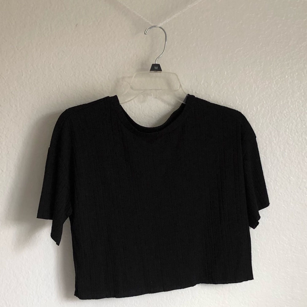 Black Crop top